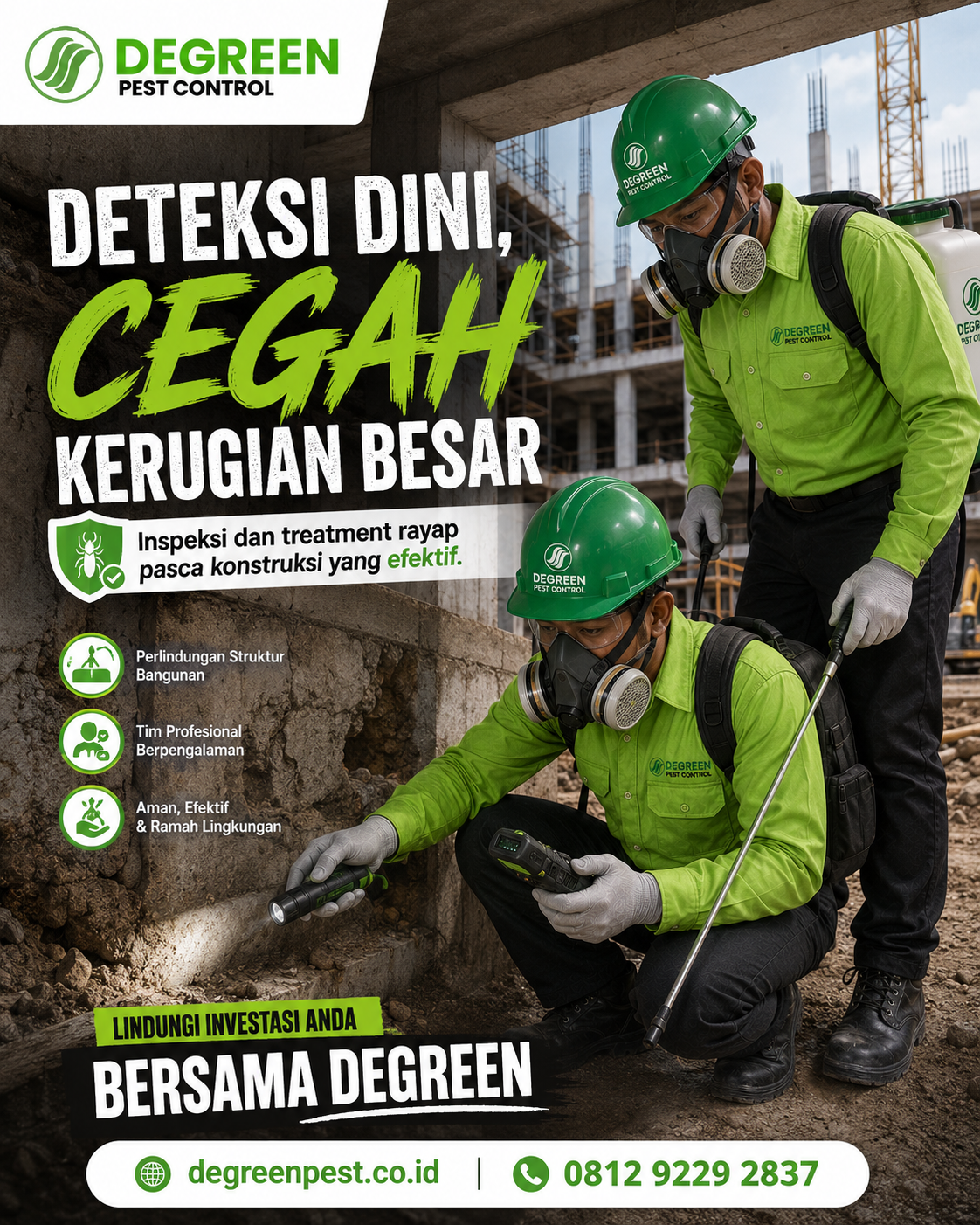 Degreen Pest Control: Pilihan Tepat untuk Jasa Anti Rayap Terbaik Jakarta Utara