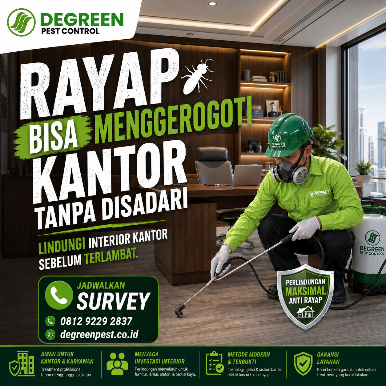 Jasa Anti Rayap di Depok Cepat dan Bergaransi
